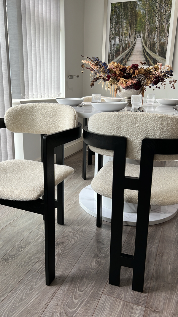 OLIVIA ROUND TABLE AND RIO CHAIR DINING SET