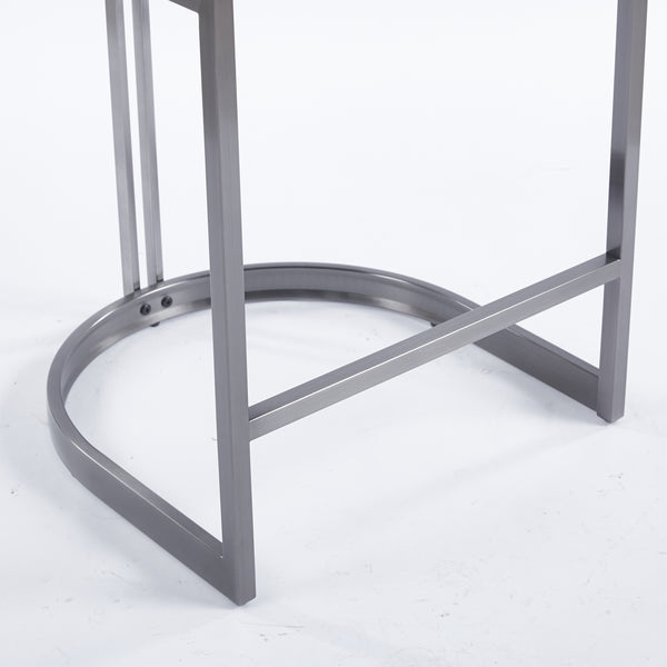 SANDRO BARSTOOL TITANIUM AND BLACK