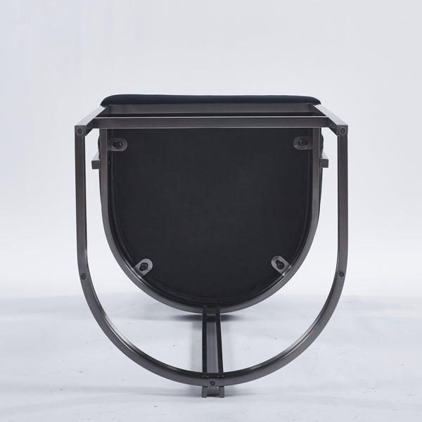 SANDRO BARSTOOL TITANIUM AND BLACK