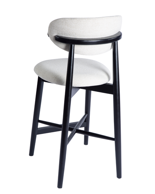 Arne Black Wood Barstool