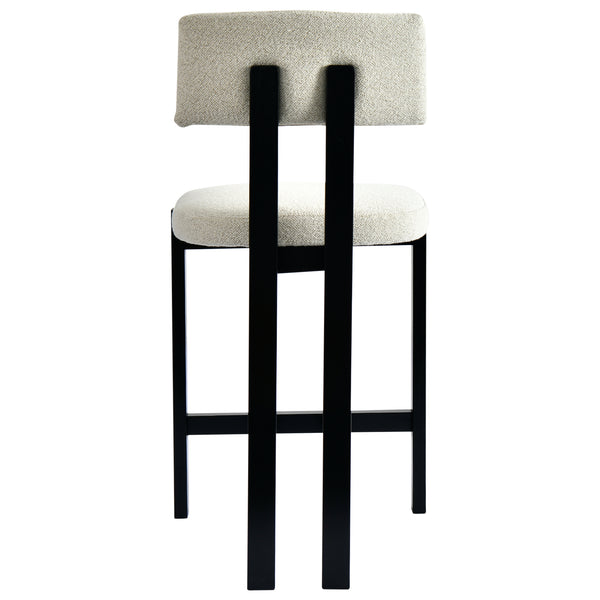 Anna Cream Chenille Barstool