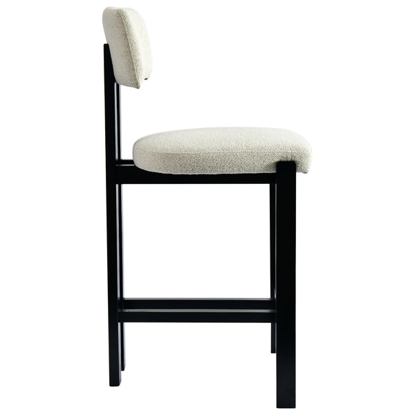 Anna Cream Chenille Barstool