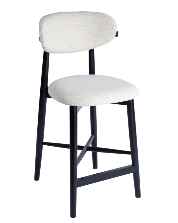 Arne Black Wood Barstool