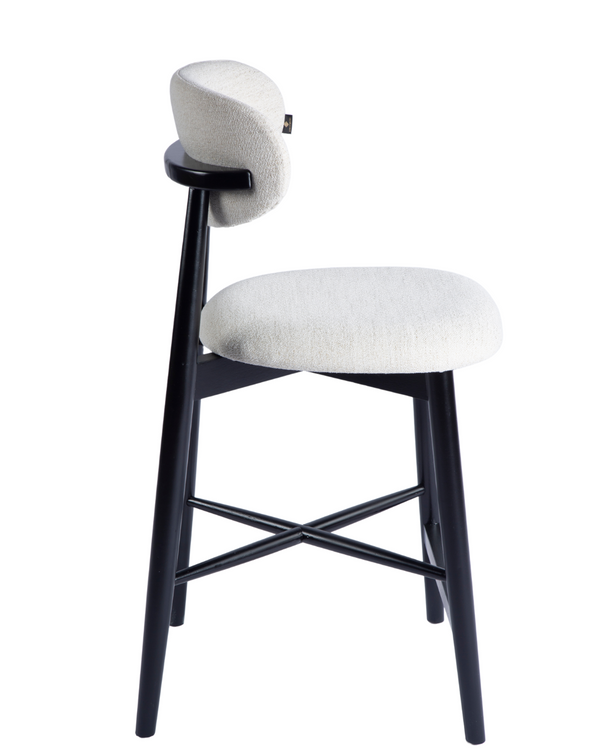 Arne Black Wood Barstool