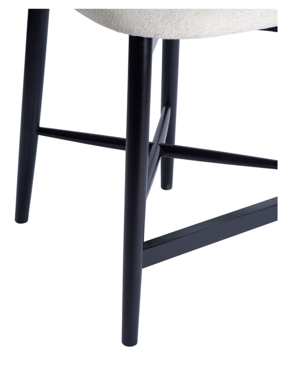 Arne Black Wood Barstool