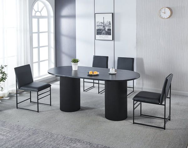 LUNA TABLE AND CASA CHAIRS DINING SET
