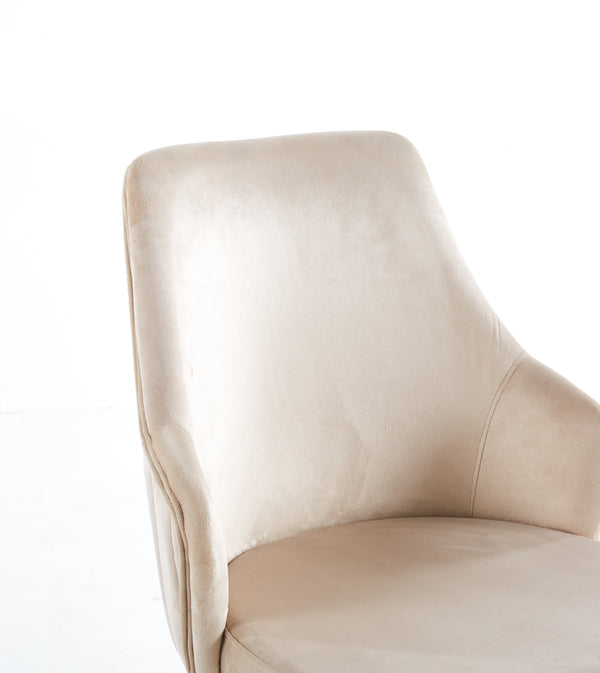 Lanvin Cream Velvet Dining Chair