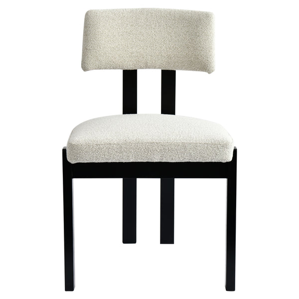 Anna Cream Chenille Dining Chair