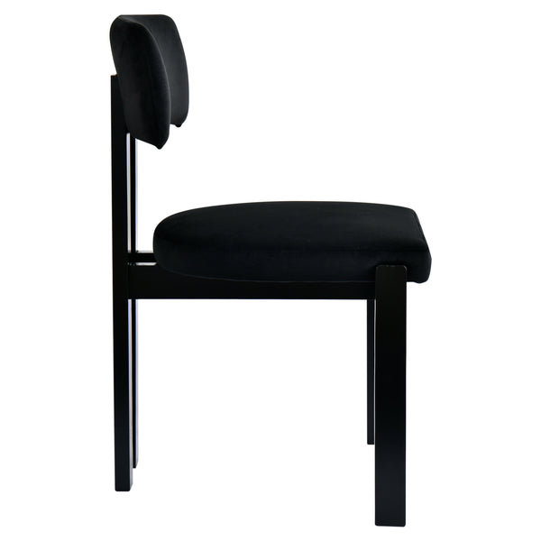 Anna Black Velvet Dining Chair