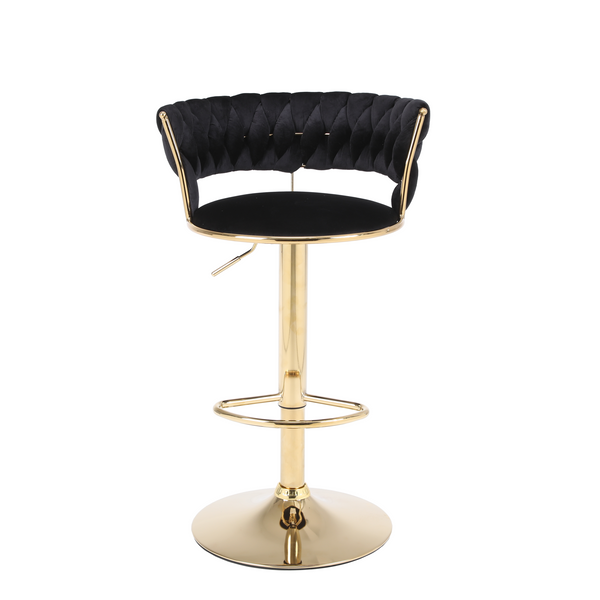 Carmella Black & Gold Barstool