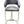 Perano Grey & Silver Velvet Barstool