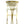 Perano Cream & Gold Velvet Barstool