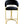 Perano Black & Gold Velvet Barstool