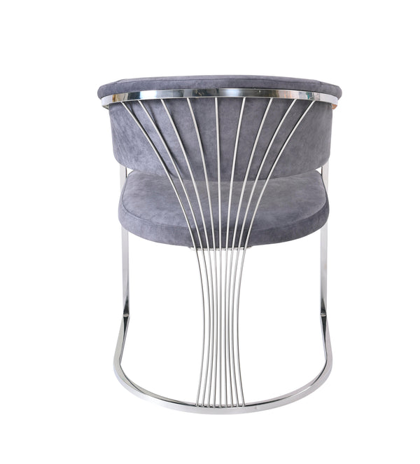 Perano Grey Velvet Dining Chair