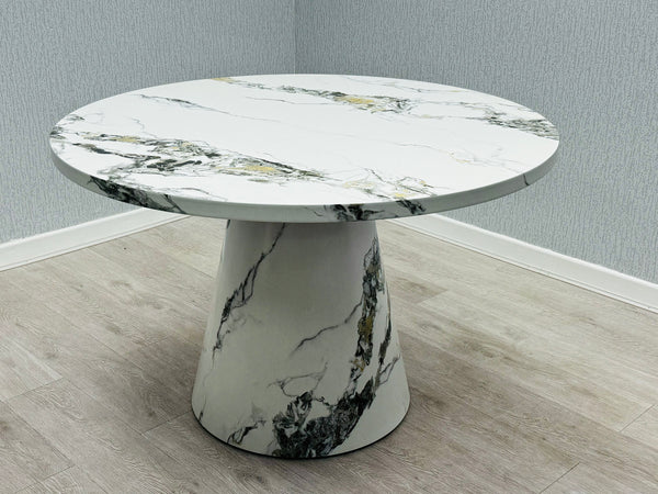 Carlos Round Marble Dining Table