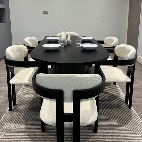 *PRE-ORDER* LUNA OVAL TABLE AND RIO CHAIR DINING SET