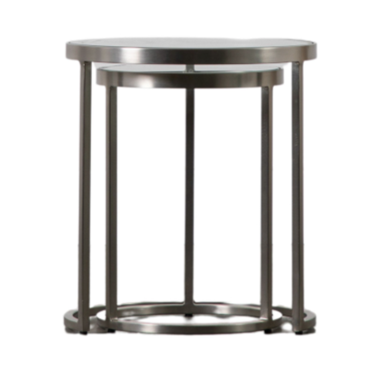 Black and silver nest of tables deals