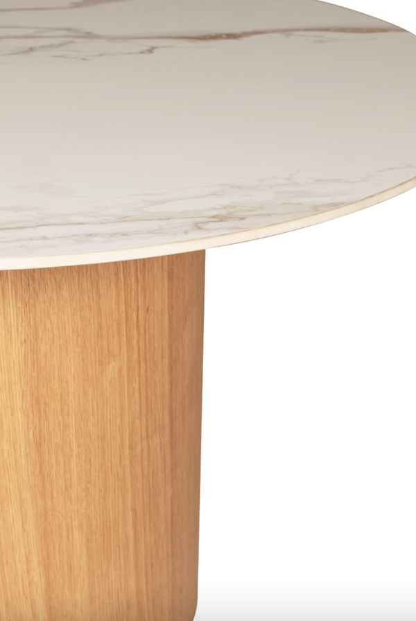 Ava Round Oak Dining Table