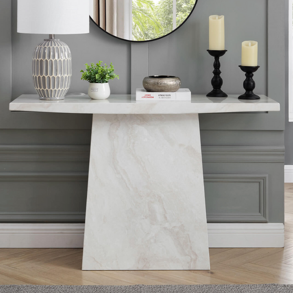 (pre-order) Arlo Taupe Marble Console Table