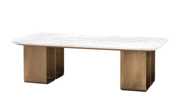 Solaro Gold Marble Coffee Table