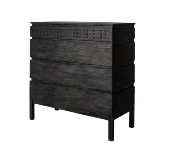 Boho Mango Wood 4 Drawer Chest