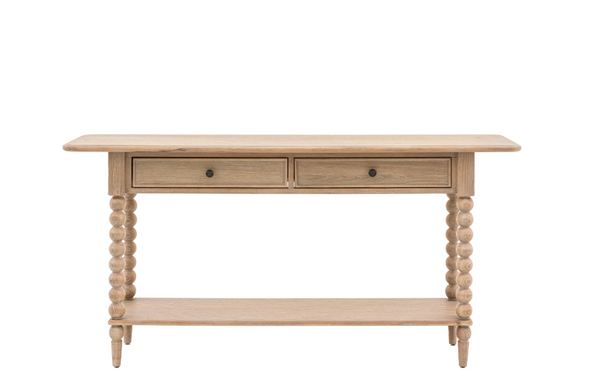 Arte Oak 2 Drawer Console Table