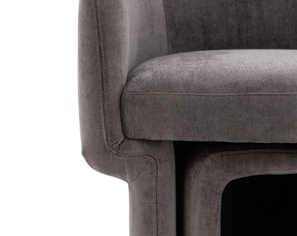 Ekso Grey Armchair & Footstool