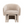 Ekso Cream Armchair & Footstool