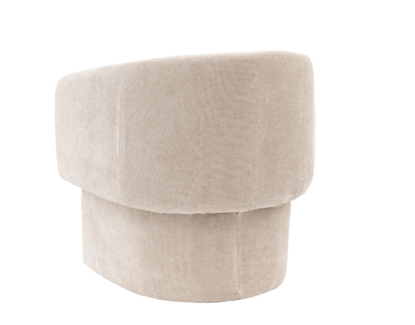 Ekso Cream Armchair & Footstool