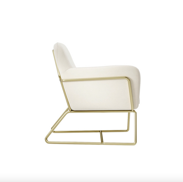 Charlotte Cream & Gold Chair