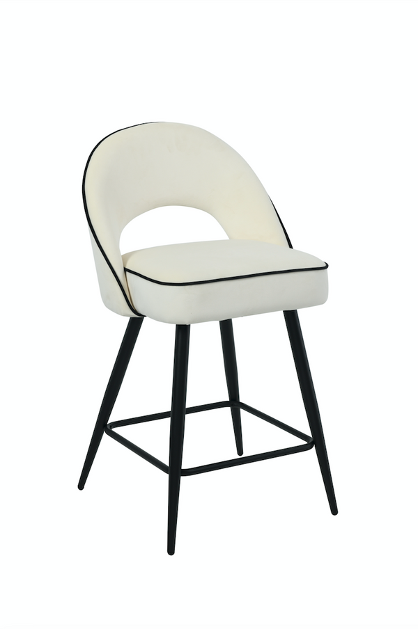 (pre-order) Mason Cream Velvet Barstool