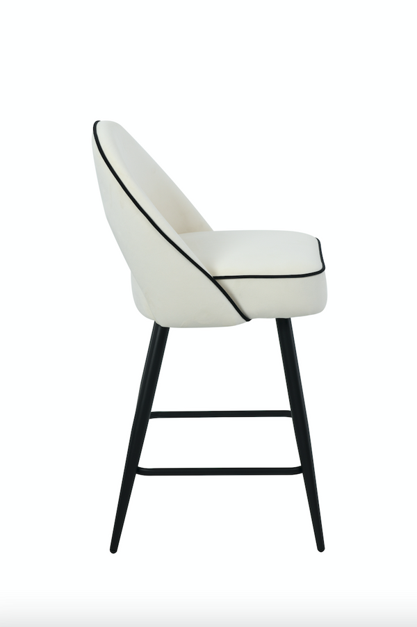 (pre-order) Mason Cream Velvet Barstool