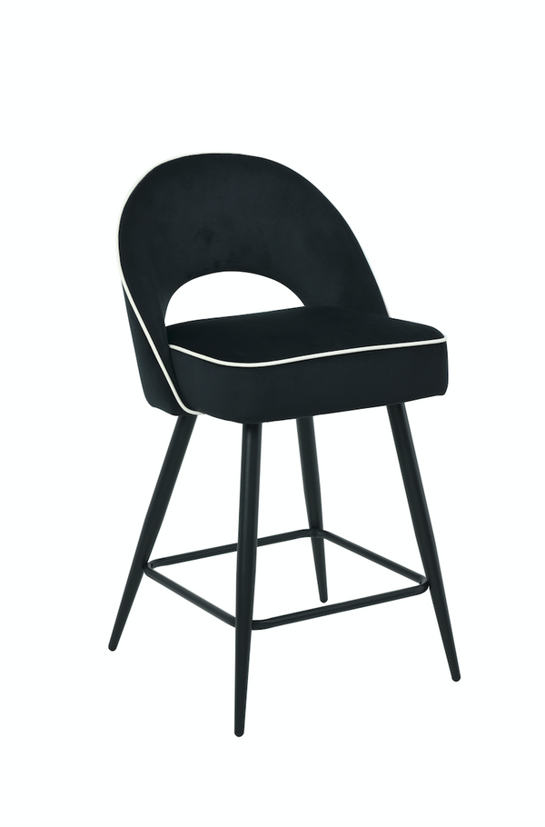 (pre-order) Mason Black Velvet Barstool