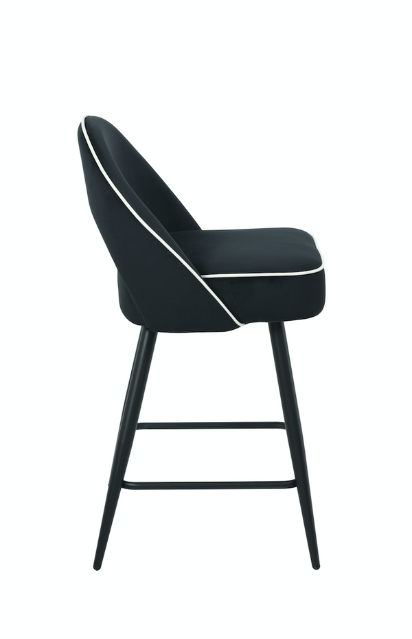 (pre-order) Mason Black Velvet Barstool