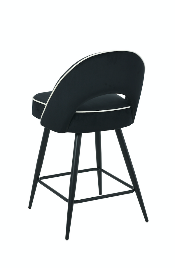 (pre-order) Mason Black Velvet Barstool