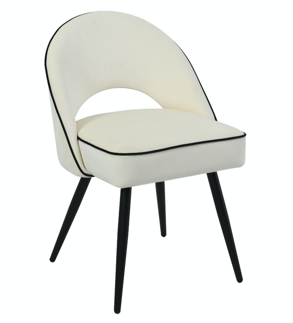 (pre-order) Mason Cream Velvet Dining Chair