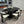 (Pre Order) Luna Black Wood Oval Dining Table & Rio Bouclé Chairs Set