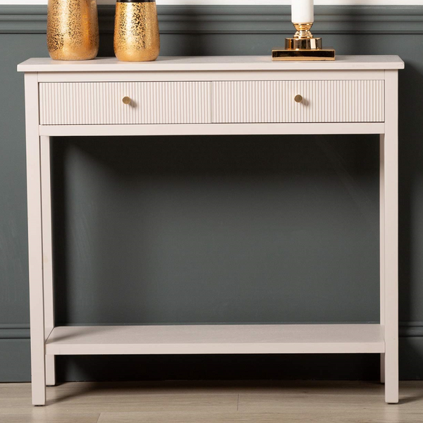 LONDON GREY WOOD CONSOLE TABLE