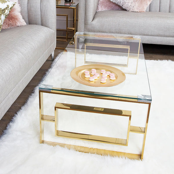 ALEX GOLD COFFEE TABLE