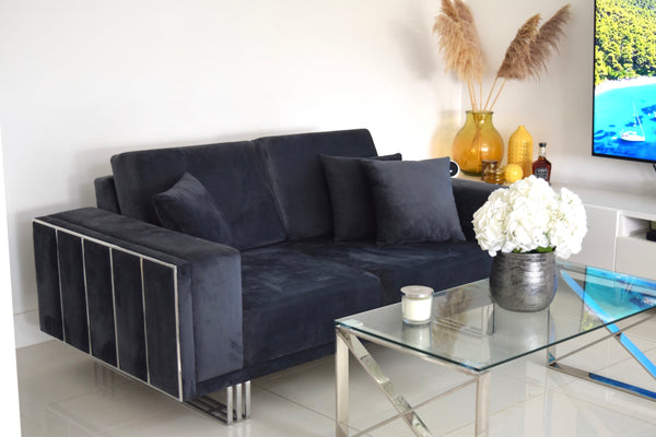 Marant Grey & Silver Sofa