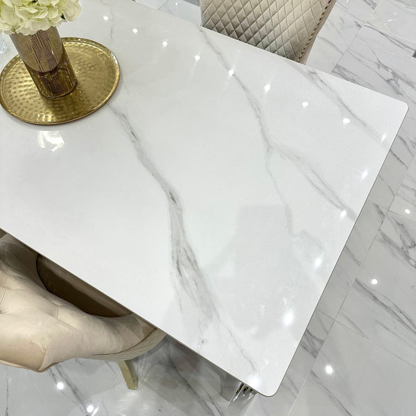 SORRENTO MARBLE DINING TABLE SET - VARIOUS SIZES