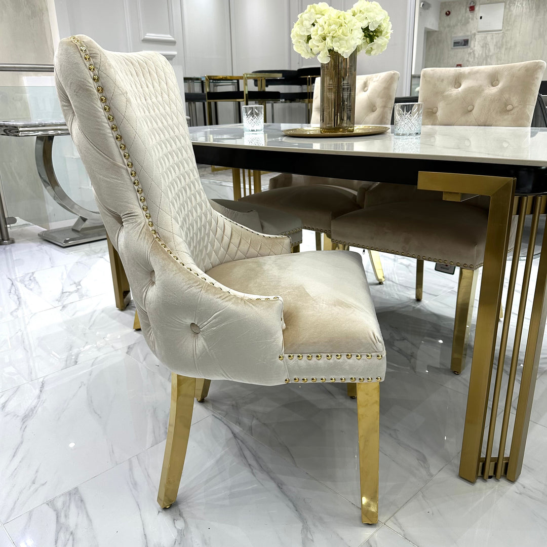 Sorrento Marble Dining Table Set - Various Sizes – Lush Interiors