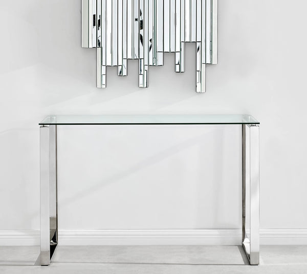 HALO GLASS CONSOLE TABLE